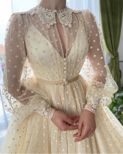 Teuta matoshi-Magnolia Dots Gown - Image 2