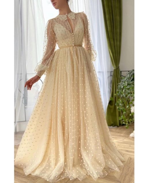 Teuta matoshi-Magnolia Dots Gown - Image 3