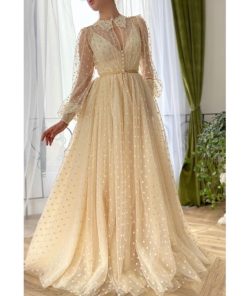 Teuta matoshi-Magnolia Dots Gown