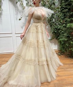 Teuta matoshi-Creamy Aria Gown