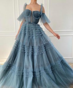 Teuta matoshi-Ethereal Ruffled Gown 2