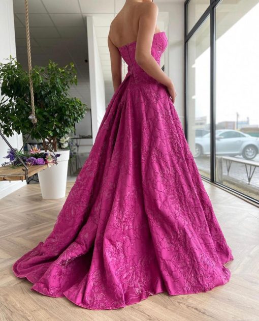 Teuta matoshi-Cerise Amorous Gown - Image 2