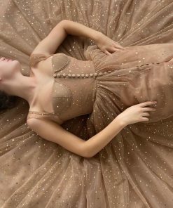 Teuta matoshi-Starry Mocha Dress