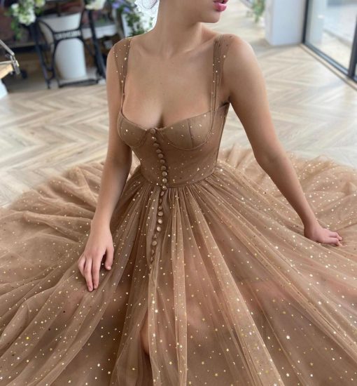Teuta matoshi-Starry Mocha Dress - Image 2