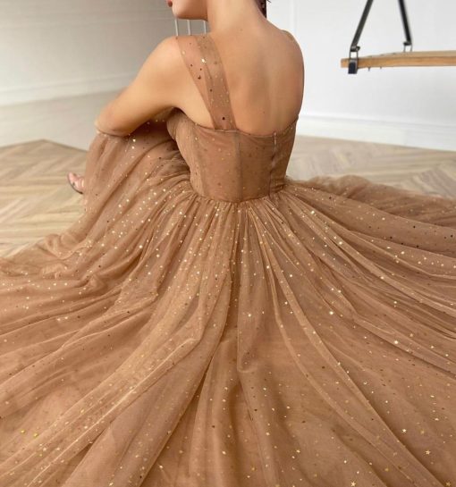 Teuta matoshi-Starry Mocha Dress - Image 3
