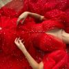 Teuta matoshi-Scarlet Red Dress