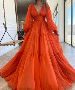 Teuta matoshi-Oreoles Draped Gown 2