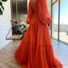 Teuta matoshi-Oreoles Draped Gown