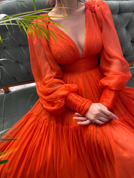 Teuta matoshi-Oreoles Draped Gown - Image 3
