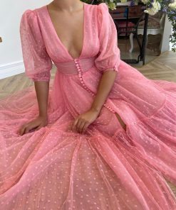 Teuta matoshi-Hearty Fuchsia Pink Dress 2