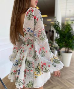 Teuta matoshi-The Wildflowers Mini Dress