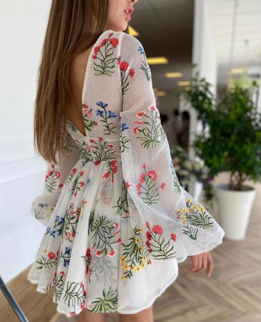 Teuta matoshi-The Wildflowers Mini Dress