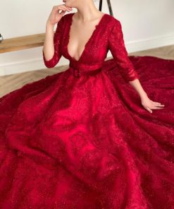 Teuta matoshi-Alizarin Bloom Gown 2