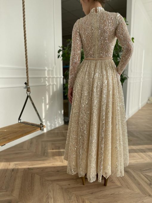 Teuta matoshi-Creamy Sparkle Dress
