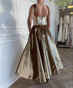 Teuta matoshi-Forever Gold Dress