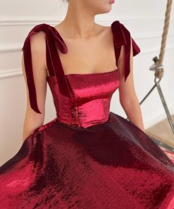 Teuta matoshi-Forever Carmine Dress
