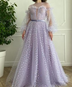 Teuta matoshi-Lavender Hearty Gown