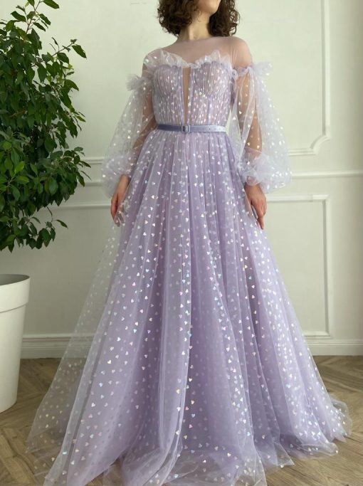 Teuta matoshi-Lavender Hearty Gown