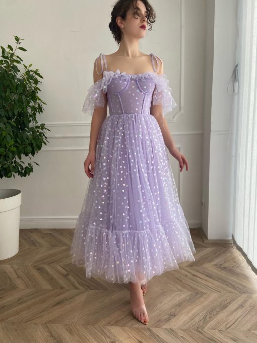 Teuta matoshi-Lavender Hearty Dress