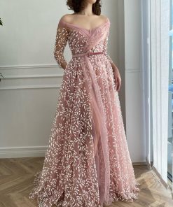 Teuta matoshi-Pink Ivy Gown 2