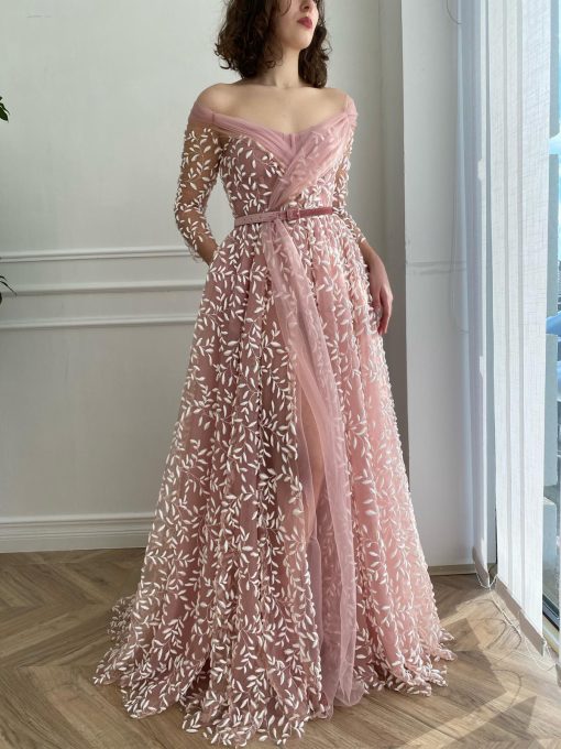 Teuta matoshi-Pink Ivy Gown - Image 2
