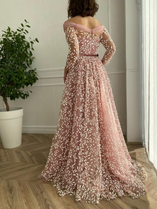 Teuta matoshi-Pink Ivy Gown