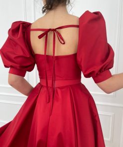Teuta matoshi-Timeless Scarlet Dress