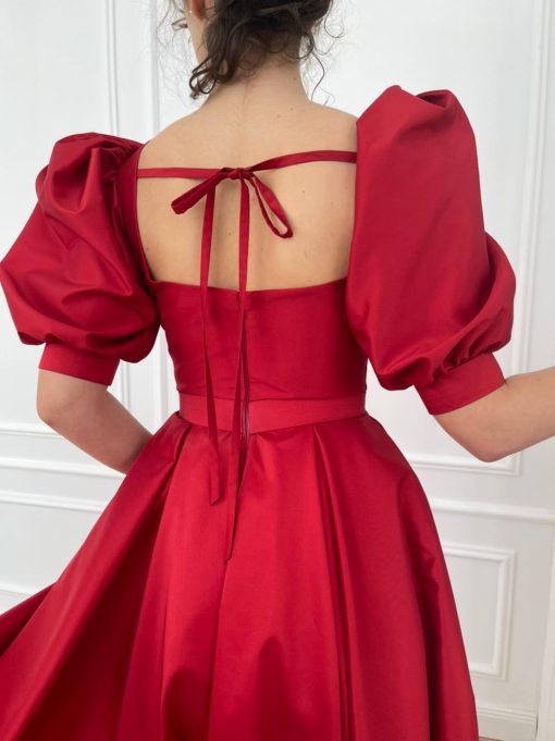 Teuta matoshi-Timeless Scarlet Dress