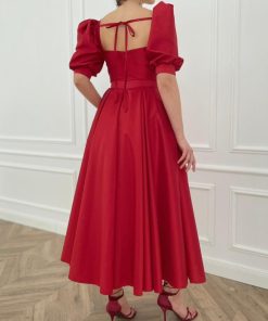 Teuta matoshi-Timeless Scarlet Dress 2