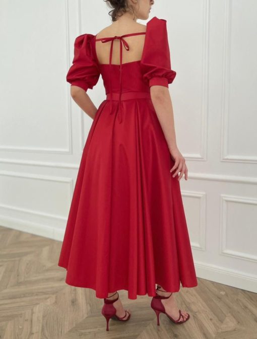Teuta matoshi-Timeless Scarlet Dress - Image 2