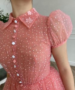 Teuta matoshi-Dotted Peachy Dress 2