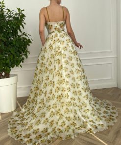 Teuta matoshi-Sunflower Organza Gown