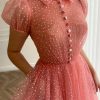 Teuta matoshi-Olive Flowery Gown 3