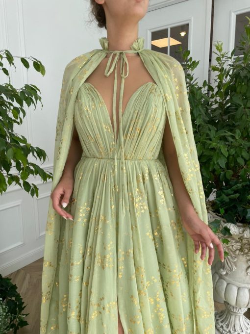 Teuta matoshi-Summer Vine Capelet Gown - Image 2