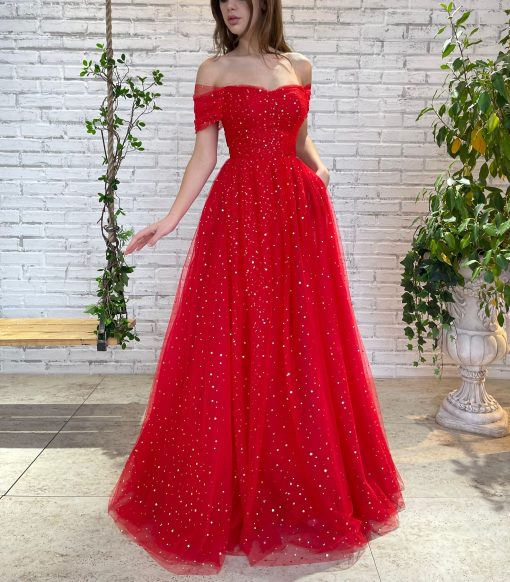 Teuta matoshi-Crimson Galaxy Gown