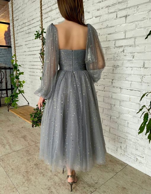 Teuta matoshi-Sable Star Capelet Dress - Image 2