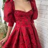 Teuta matoshi-Garnet Garden Gown