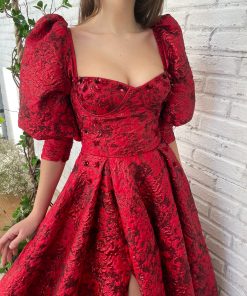 Teuta matoshi-Garnet Garden Gown