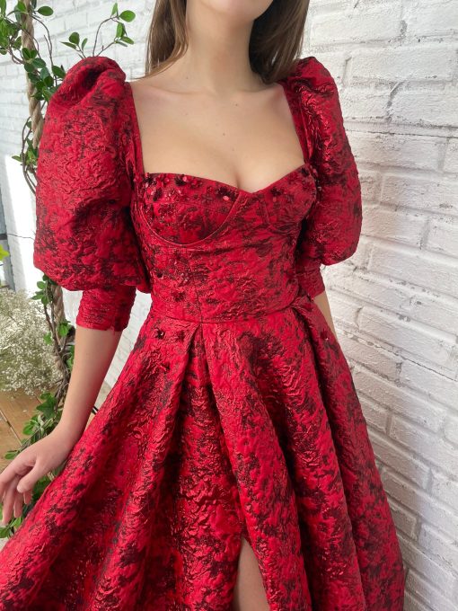 Teuta matoshi-Garnet Garden Gown