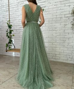 Teuta matoshi-Sage Snowdrop Gown 2