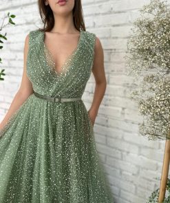 Teuta matoshi-Sage Snowdrop Gown