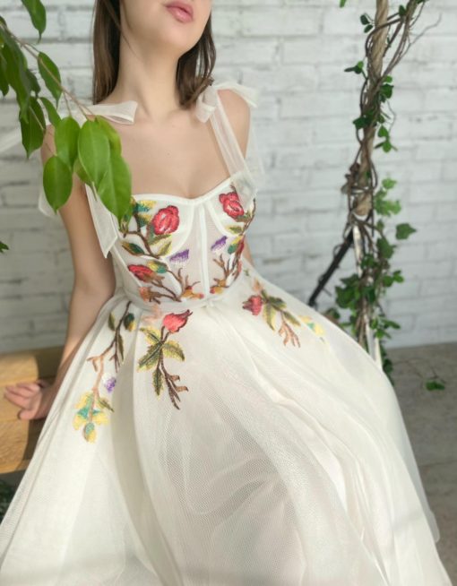 Teuta matoshi-Pale Gardens Gown