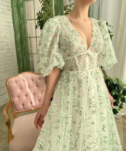 Teuta matoshi-Mint Camelia Gown 2