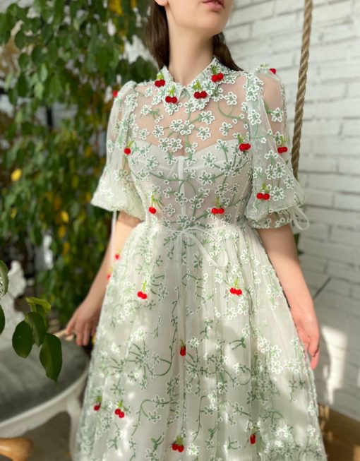 Teuta matoshi-Springtime Cherry Dress