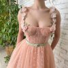 Teuta matoshi-Peach Lily Dress