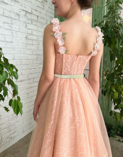 Teuta matoshi-Peach Lily Dress - Image 2