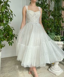 Teuta matoshi-Starlit Cloud Midi Dress
