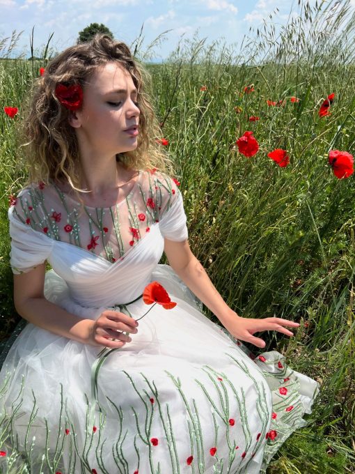 Teuta matoshi-Poppy Fields Gown - Image 2