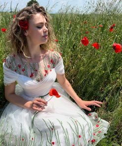 Teuta matoshi-Poppy Fields Gown 2