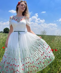Teuta matoshi-Poppy Fields Gown
